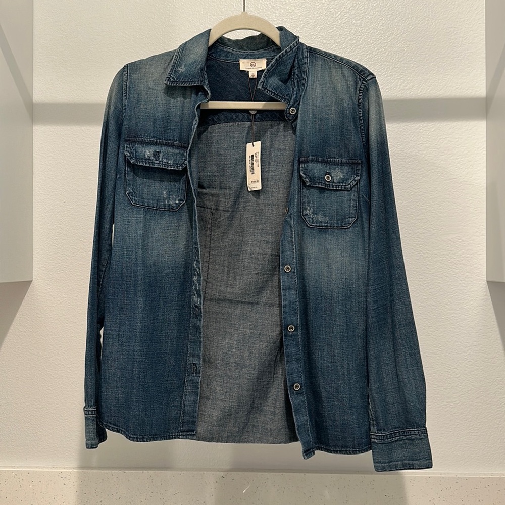 AG Jeans Denim Button Down Shirt